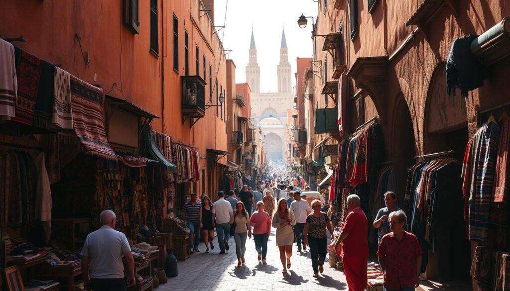 Marrakech Medina Street Scene