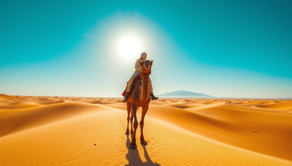 camel riding in Morocco